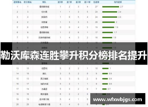 勒沃库森连胜攀升积分榜排名提升